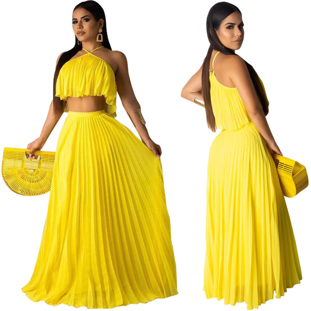 Two-layer fabric mainstream two-piece set