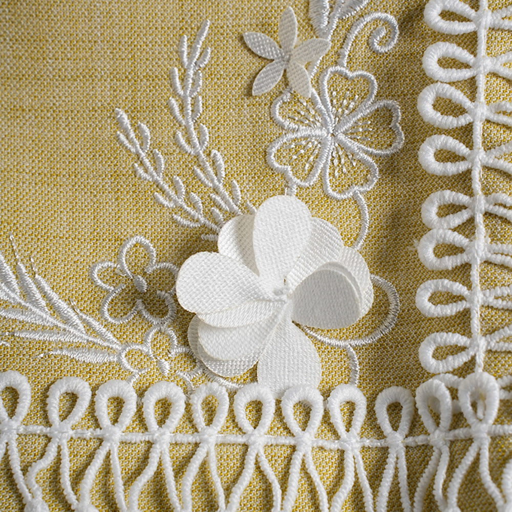 Spring New Single-breasted Niche High Sense Two-piece Embroidery Women