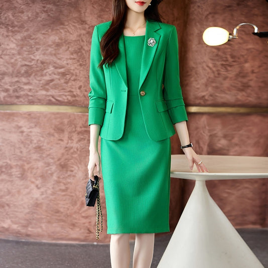 Temperament Goddess Style High-grade Professional Tailored Suit Jumpsuit Skirt