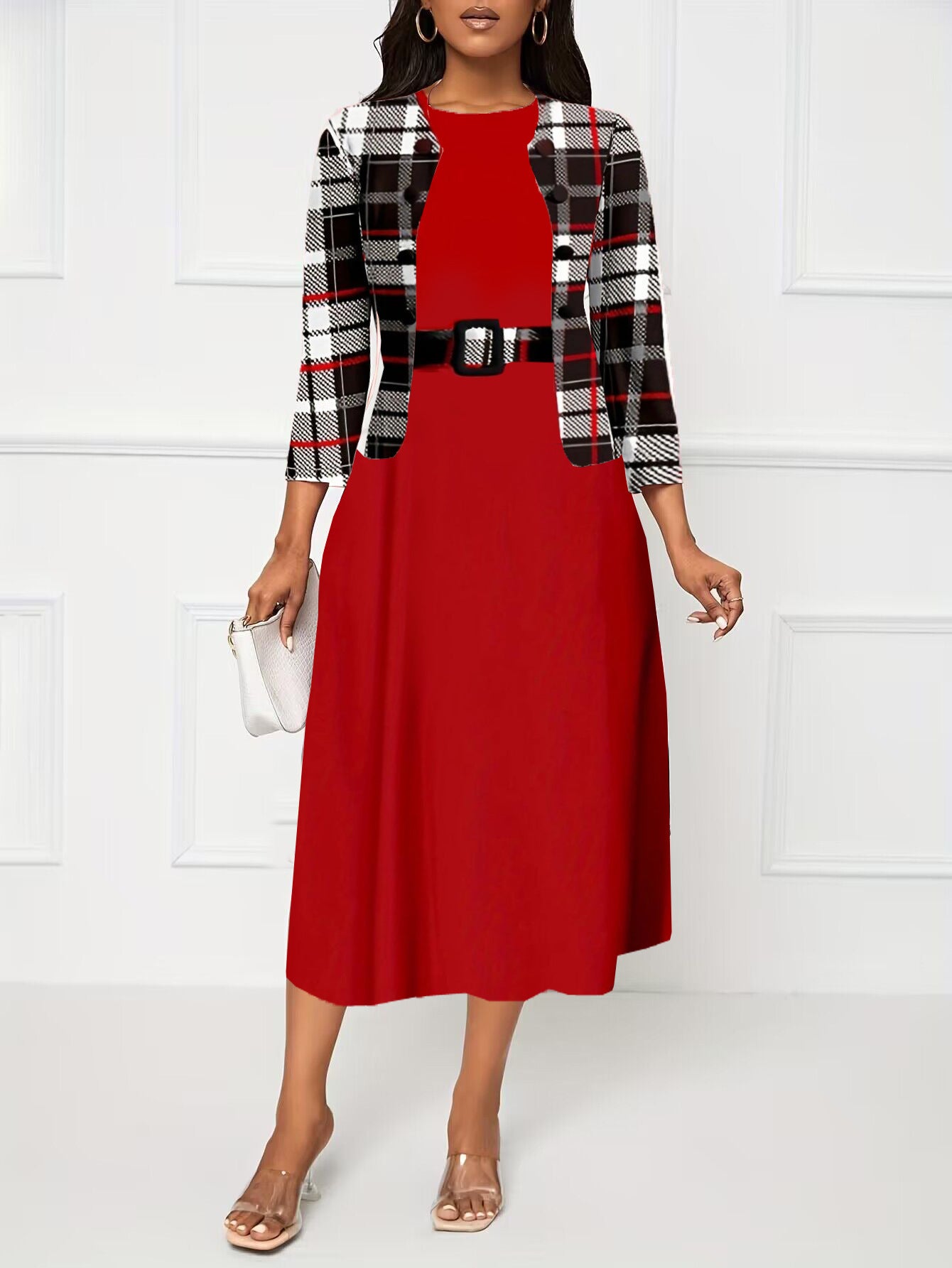 Printed Two-piece Suit Business Suit And Dress