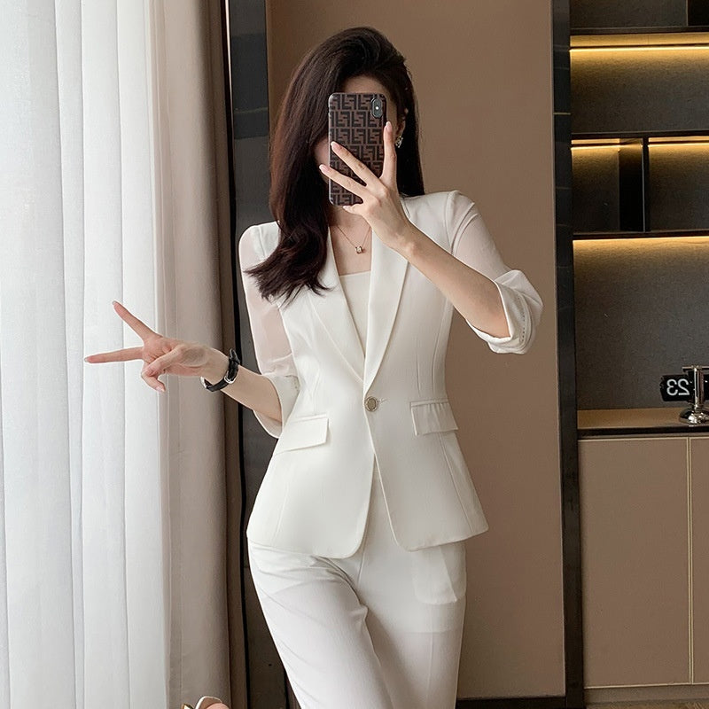 Simple And Capable 34 Sleeve Suit