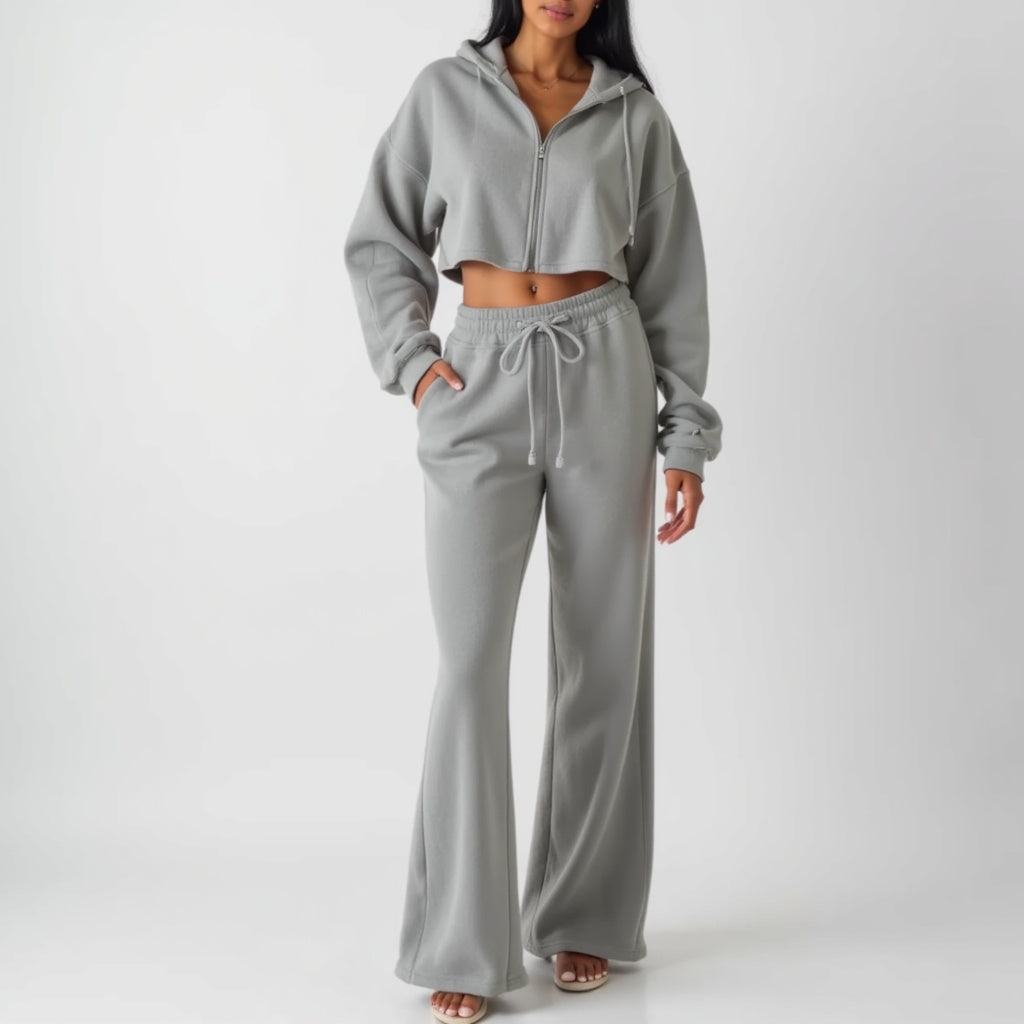 Zip up hoodie sweatpants