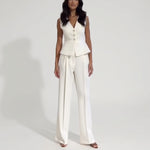 Women's Casual V-neck 2 pcs SUIT